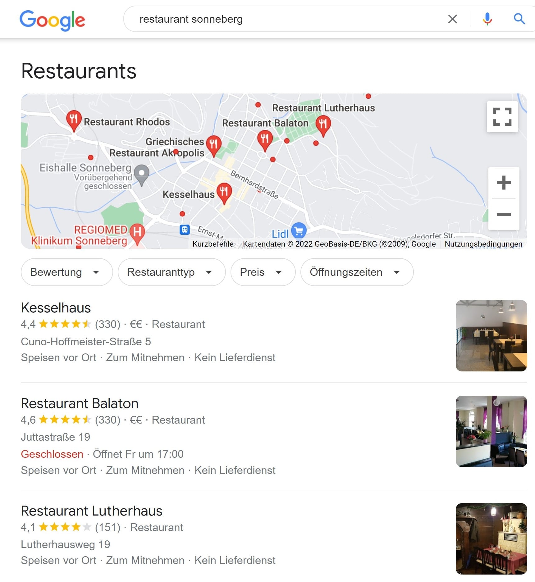 Restaurant Sonneberg